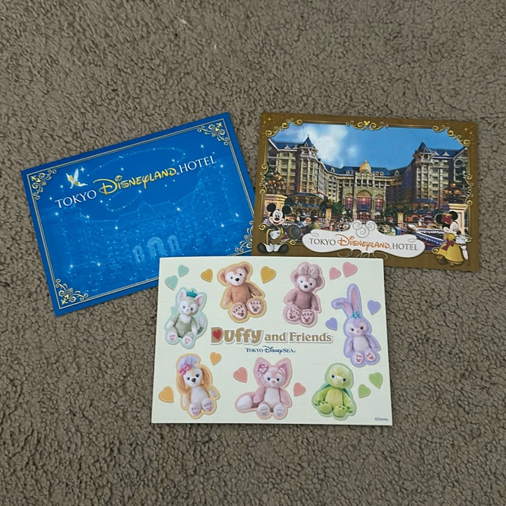 💜5 for $25 New! Tokyo Disneyland hotel postcard set